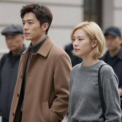 Urban Couple Portrait in Motion