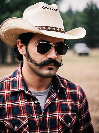 American Redneck Costume Portrait