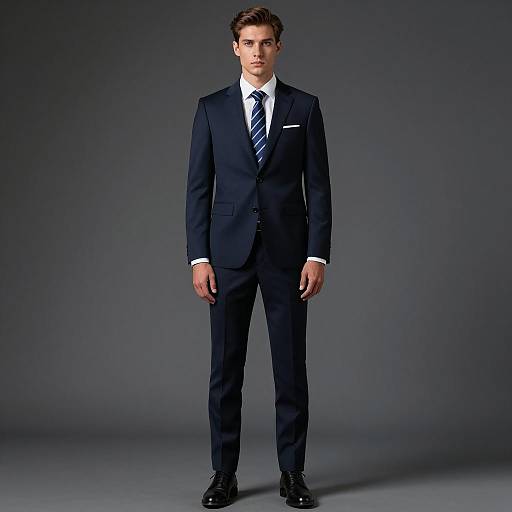 Photorealistic Navy Groom Portrait