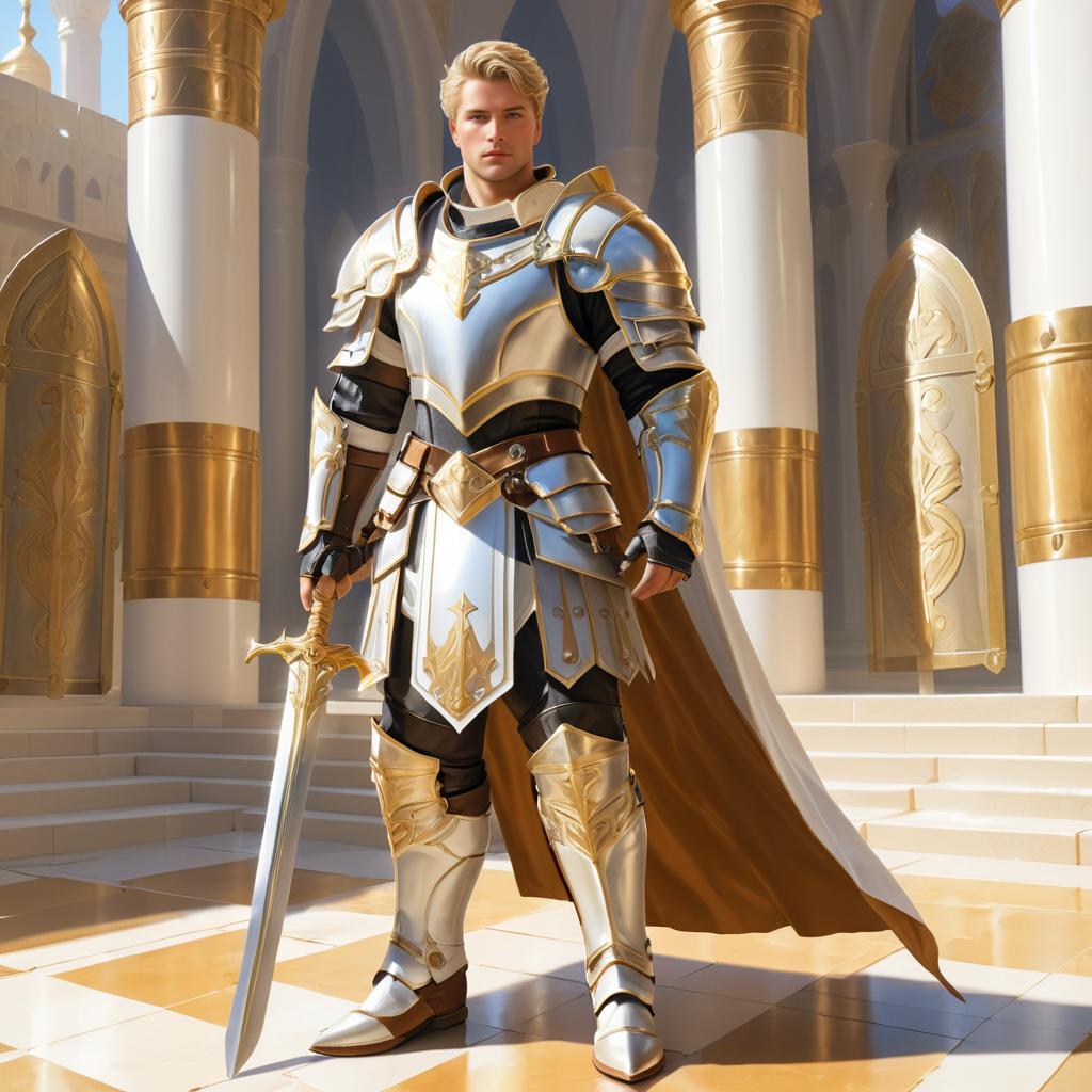 Noble Paladin in Holy Temple Artwork