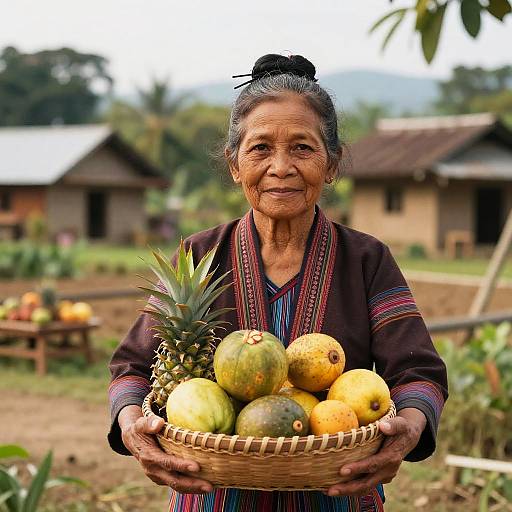 Filipino Elder in Traditional Attire