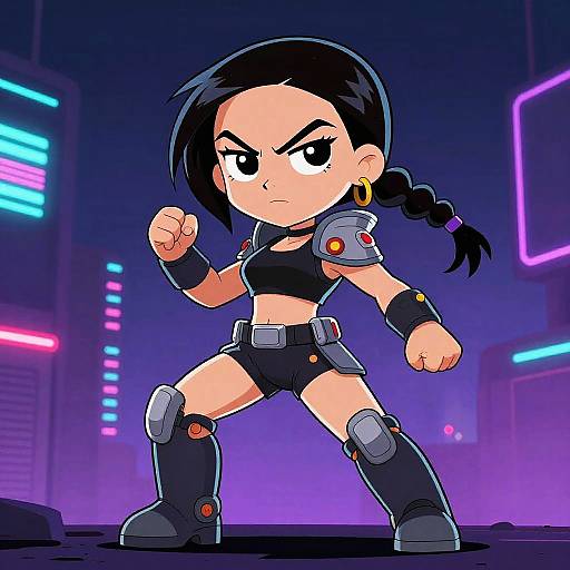 Megan Fox Futuristic Comic Character