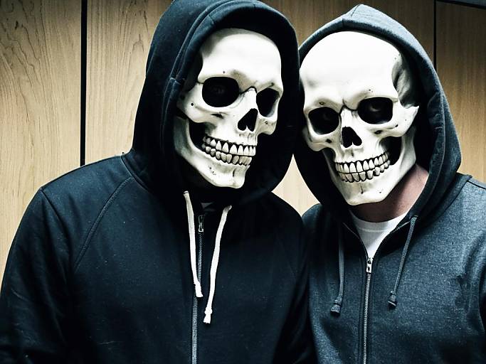 Misfits Hoodie Skeleton Face Swap