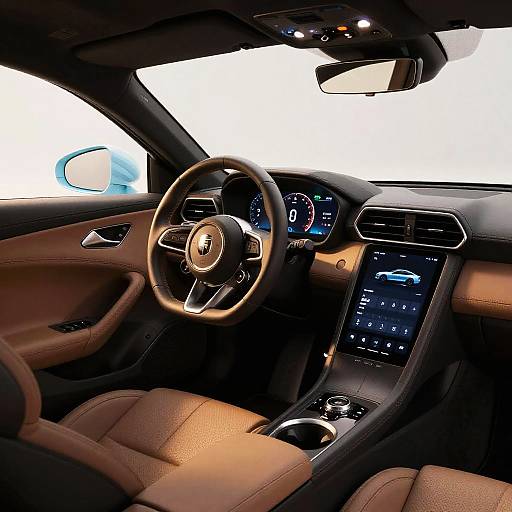 Futuristic Supersportwagen Cockpit Interior