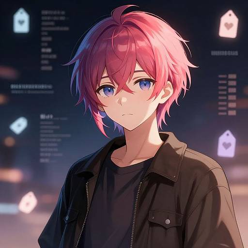 Anime Character Portrait with Metadata