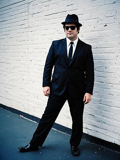 Blues Brothers Full-Body Cosplay Portrait
