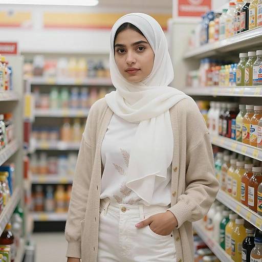 Confident Young Woman in Hijab