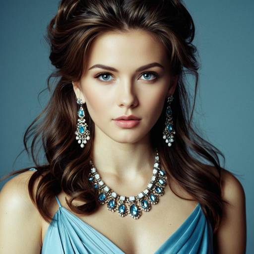 Chic Female Portrait with Jewelry