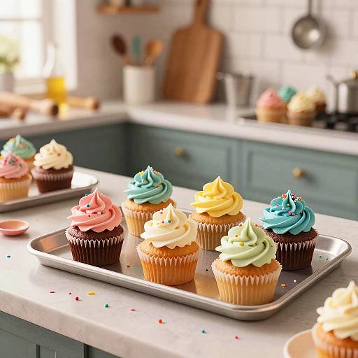 Whimsical Pastry Chef's Colorful Kitchen