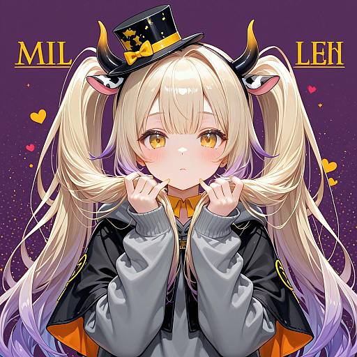 Virtual Youtuber in Hooded Capelet