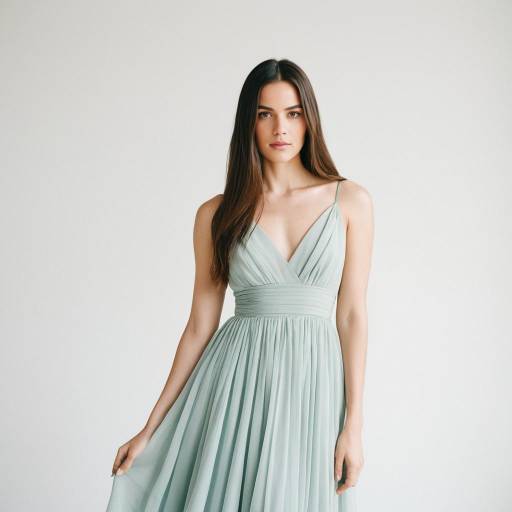 Vintage Muse in Pastel Chiffon Gown