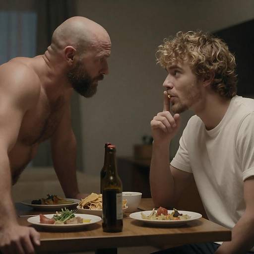 Intense Evening Between Two Men