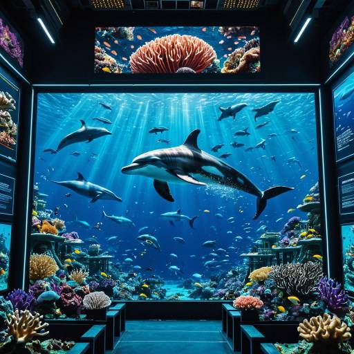 Bioengineered Dolphins in Futuristic Underwater City