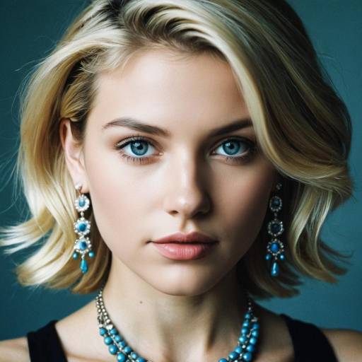 Realistic Solo Portrait of Stylish Girl