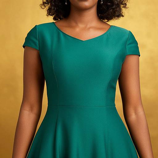 Close-Up Woman in Wakanda Dress