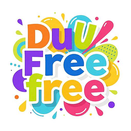 Vibrant Exploding Colorful Typography Art