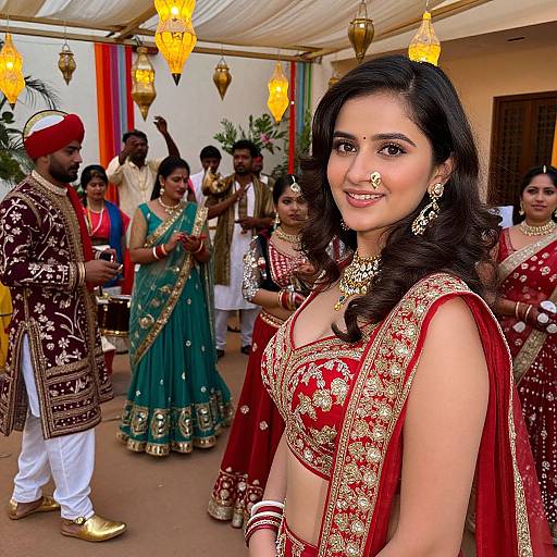 Vibrant Traditional Sangeet Celebration