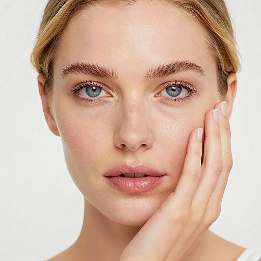 Calm Portrait of a Fair-Skinned Woman