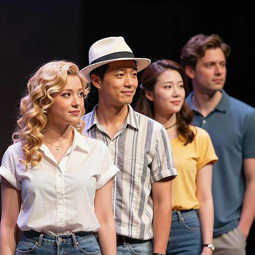 Diverse Group Portrait in Casual Attire