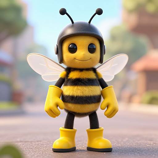 Buzzing Bumblebee Boy Character