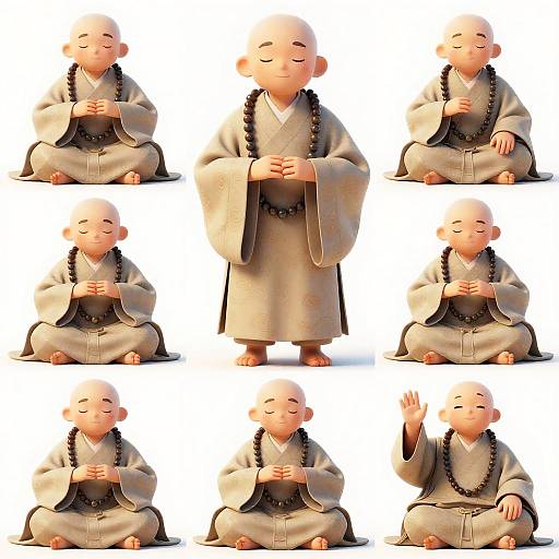 Gentle Giant Tortoise Monks