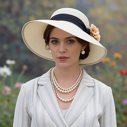 Vintage Portrait of Young Woman