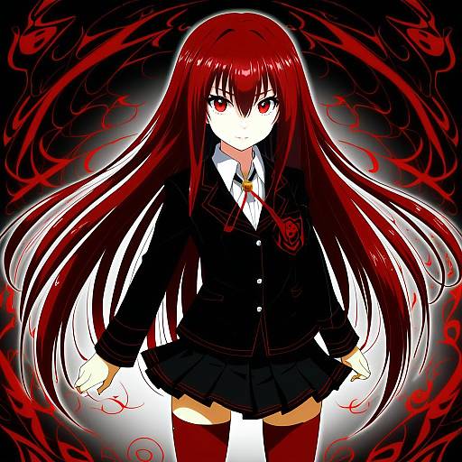 Illustration of Alastor (shakugan no shana), shakugan no shana in the style of Po-ju