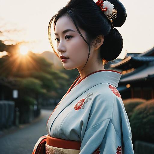Dreamy Portrait of a Stunning Geisha