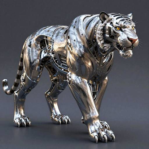 Liquid Chrome Cyborg T1000 Tiger