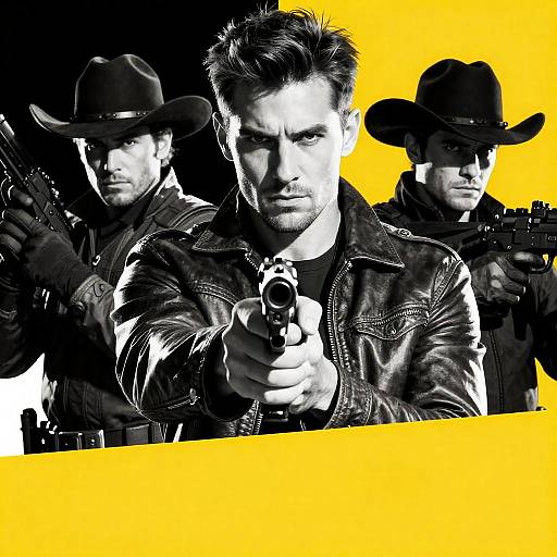 Gritty Western Thriller Movie Poster