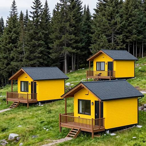 Vibrant Yellow Tundra Rose Cabins