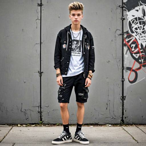 Teen Boy in Urban Chic Outfit