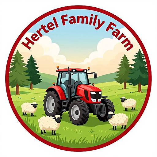 Hertel Family Farm Circular Emblem