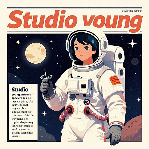 Illustrated magazine cover: 