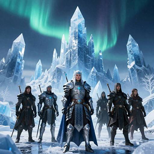 Frostbound Paladin Leads Through Crystalline Night