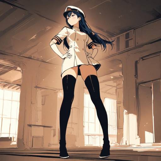 Admiral Kancolle in Navy Uniform