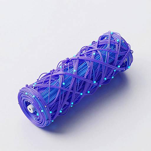 Cyberpunk Fiber Optic Network Visualization