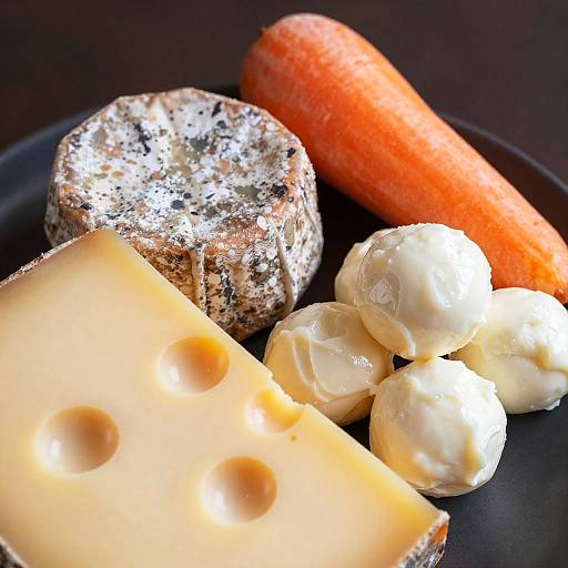 Close-Up of Assorted Cheeses