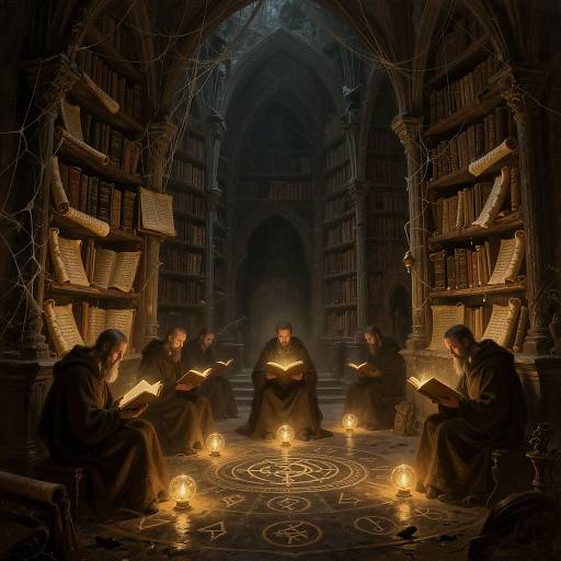 Haunting Monks in Abandoned Medieval Library