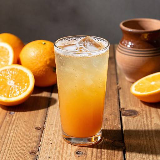 Refreshing Cantarito Cocktail on Wood