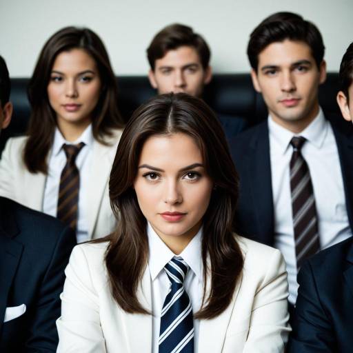 Focused Businesswoman in Formal Meeting