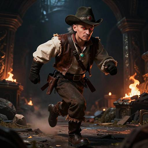 Pop-Art Ruby-Eyed Ukrainian Dungeon Adventurer