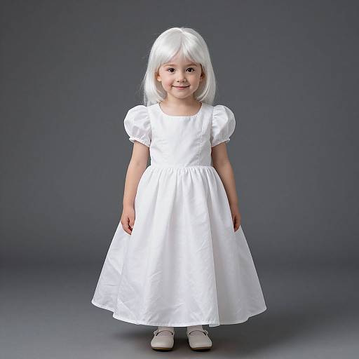 Infant Fairy Godmother in White Dress