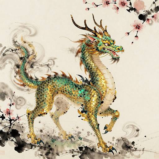 Majestic Qilin in Ancient Asian Art