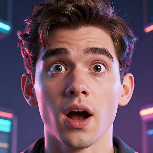 Cyberpunk Mr Beast Surprised Thumbnail