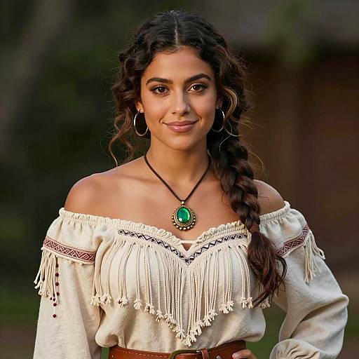 Photorealistic Pocahontas Costume Portrait