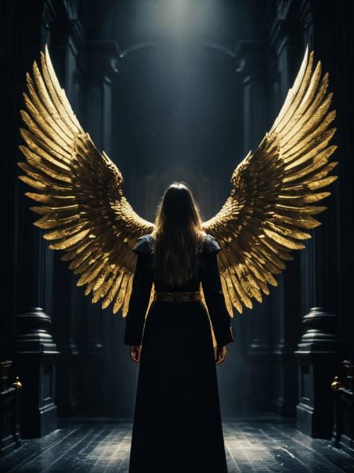 Majestic Portrait of Angelic Being