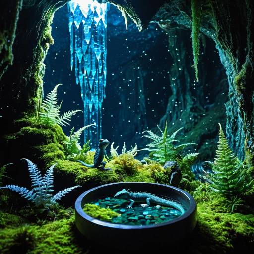 Ethereal Salamanders in Crystal Cave