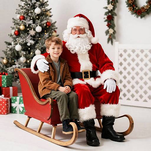 Heartwarming Christmas Moment with Santa