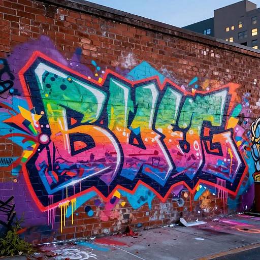 Vibrant Urban Graffiti Art